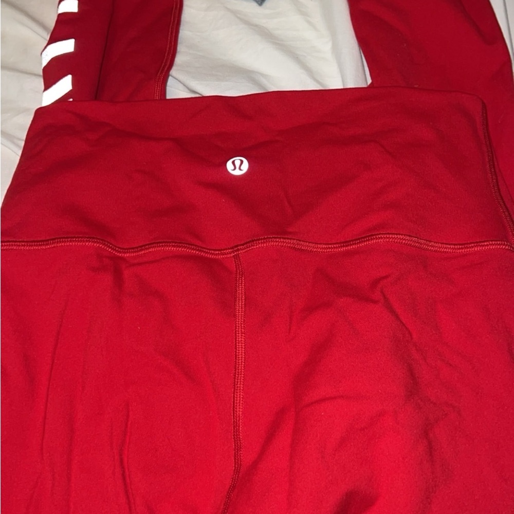 Lululemon Athletica Red Leggings